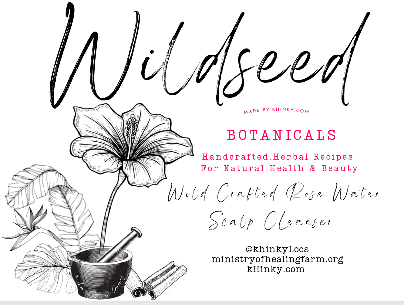 Scalp Cleanser  - Wild Crafted Rose Water